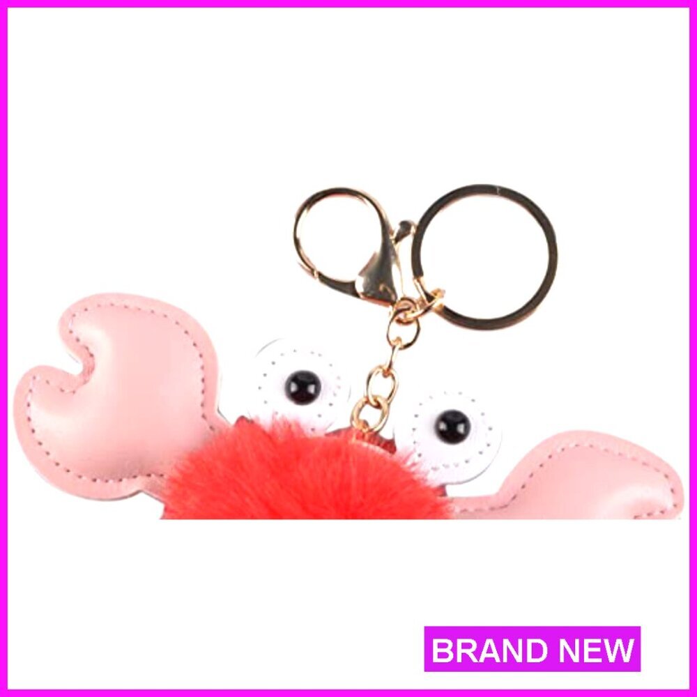 Crab Shaped Crossbody Bag, Detachable Strap, PU Leather, Novelty Purse - Picture 4 of 7